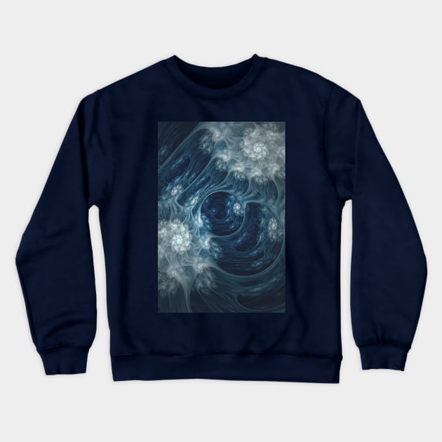 Frozen Underground. Digital Abstract Art Crewneck Sweatshirt by love-fi